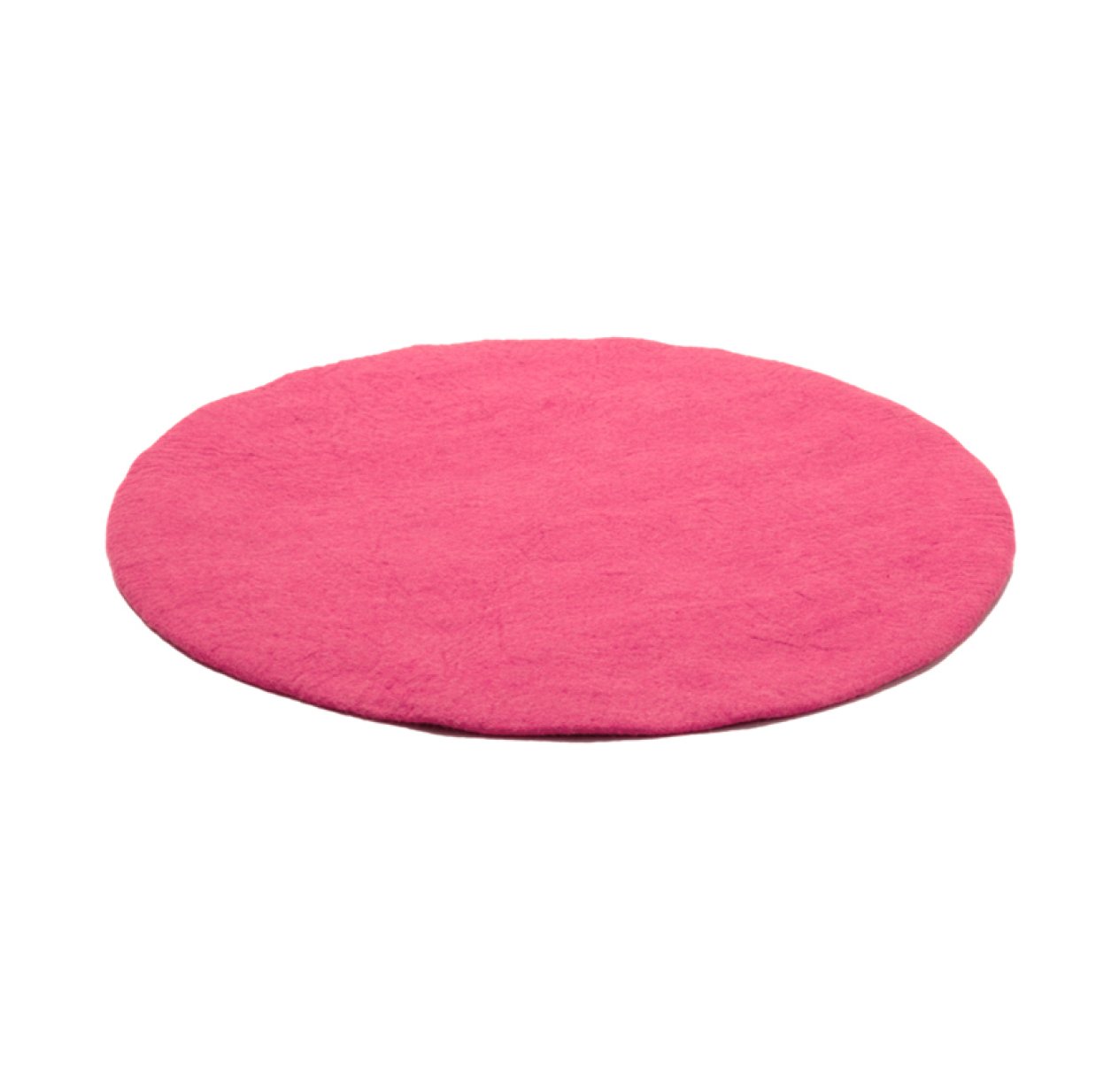Tapis Kali en feutre - rose grenade